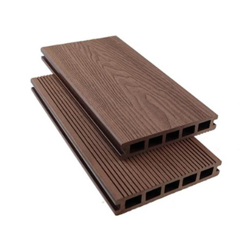 SRL-OE 146* 25mm cavum WPC Decking Tabula cum Gurgitibus Frumenti Texture