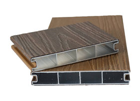Co-extrusionem Aluminium Decking